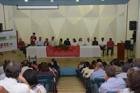 Conferncia Intermunicipal de Goinia discute Plano Nacional de Educao. Crditos Sintego